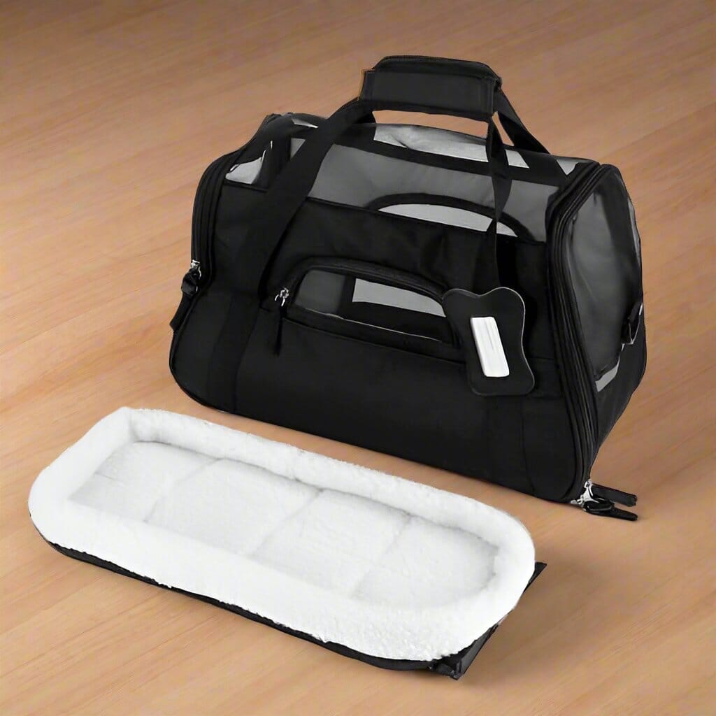 Sac de Transport pour Chien - DogCarrierBag™ - Noir - Les Pattes Nomades
