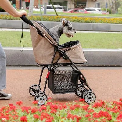Poussette pour Chien - PetStroller™ - Beige - Les Pattes Nomades