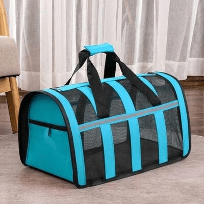 Sac de Transport Chien - MeshPetCarrier™ - Bleu - Les Pattes Nomades