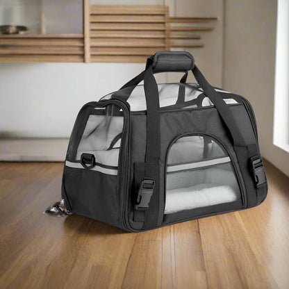 Sac de Transport pour Chien - DogCarrierBag™ - Noir - Les Pattes Nomades