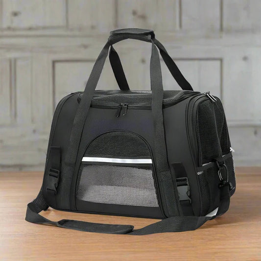 Sac de Transport pour Chien - DogCarrierBag™ - Noir - Les Pattes Nomades