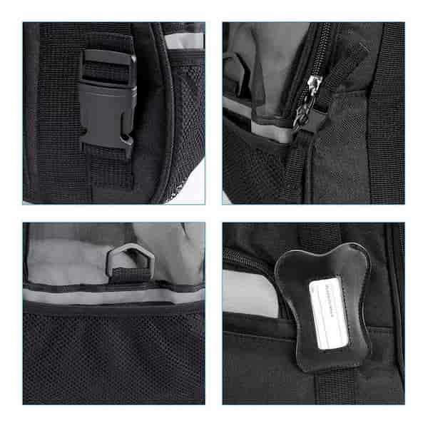 Sac de Transport pour Chien - DogCarrierBag™ - Noir - Les Pattes Nomades