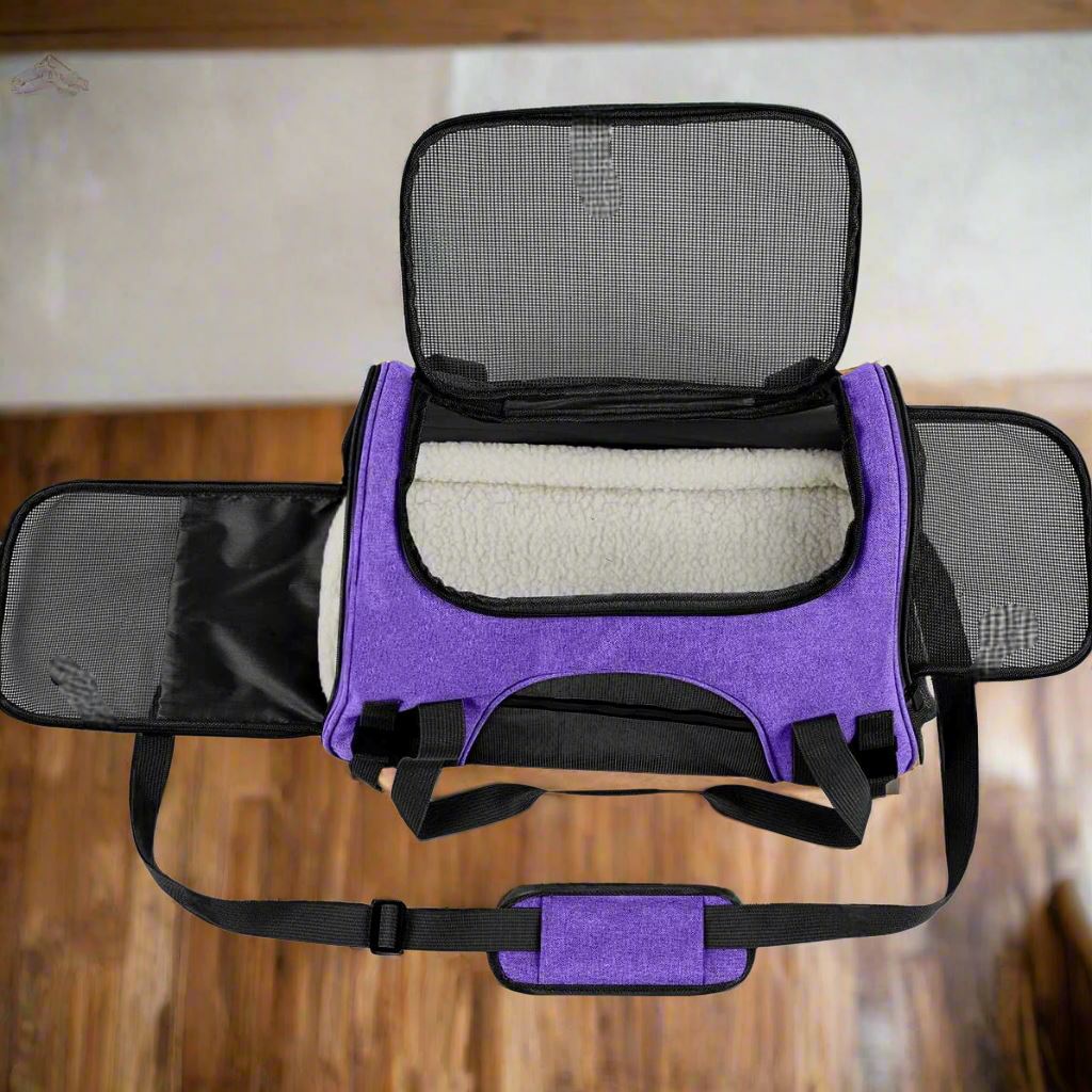 Sac de Transport pour Chien - DogCarrierBag™ - Violet - Les Pattes Nomades