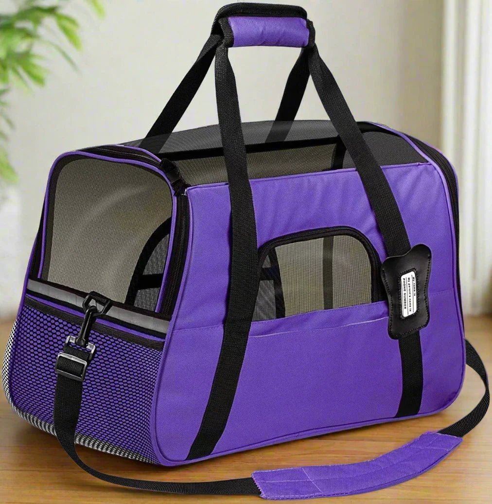 Sac de Transport pour Chien - DogCarrierBag™ - Violet - Les Pattes Nomades