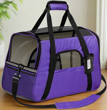 Sac de Transport pour Chien - DogCarrierBag™ - Violet - Les Pattes Nomades