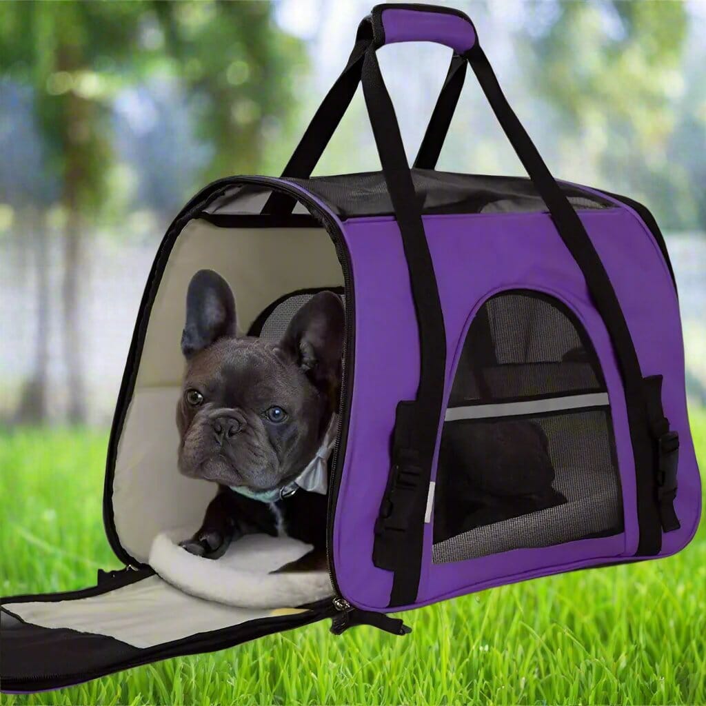 Sac de Transport pour Chien - DogCarrierBag™ - Violet - Les Pattes Nomades