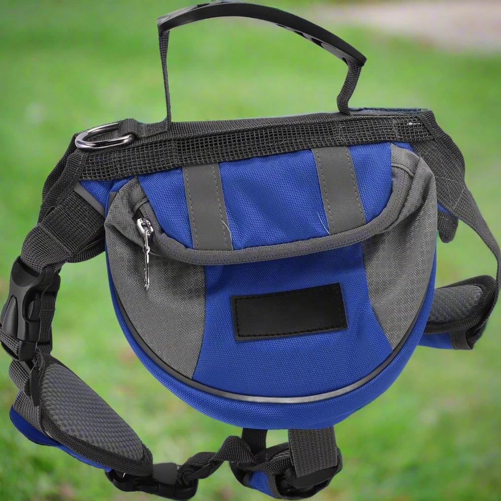Sac de Voyage Chien - DogBackpack™ - Bleu - Les Pattes Nomades