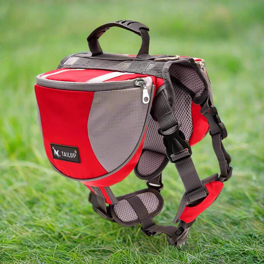 Sac de Voyage Chien - DogBackpack™ - Rouge - Les Pattes Nomades
